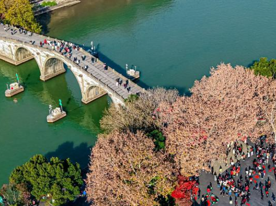 新年第一天 杭州民众与大运河“共赴”好运